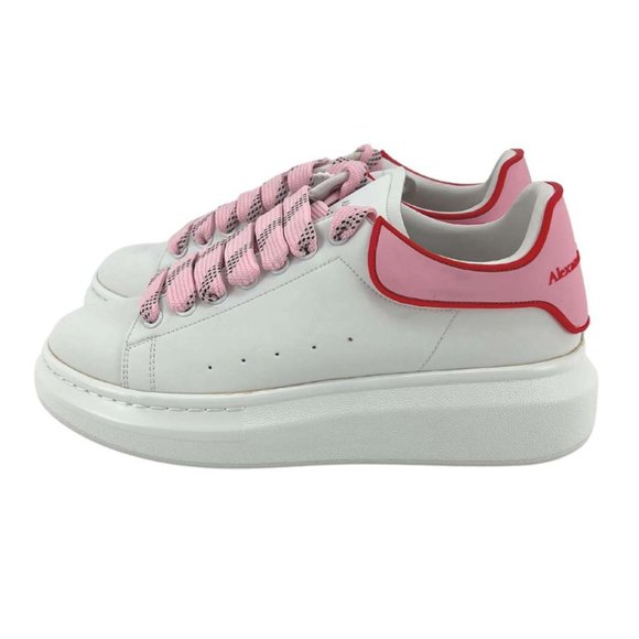 Alexander McQueen | Women's Pelles Gomma Sneaker | White, Pink & Red | Size 38 - Picture 4 of 9